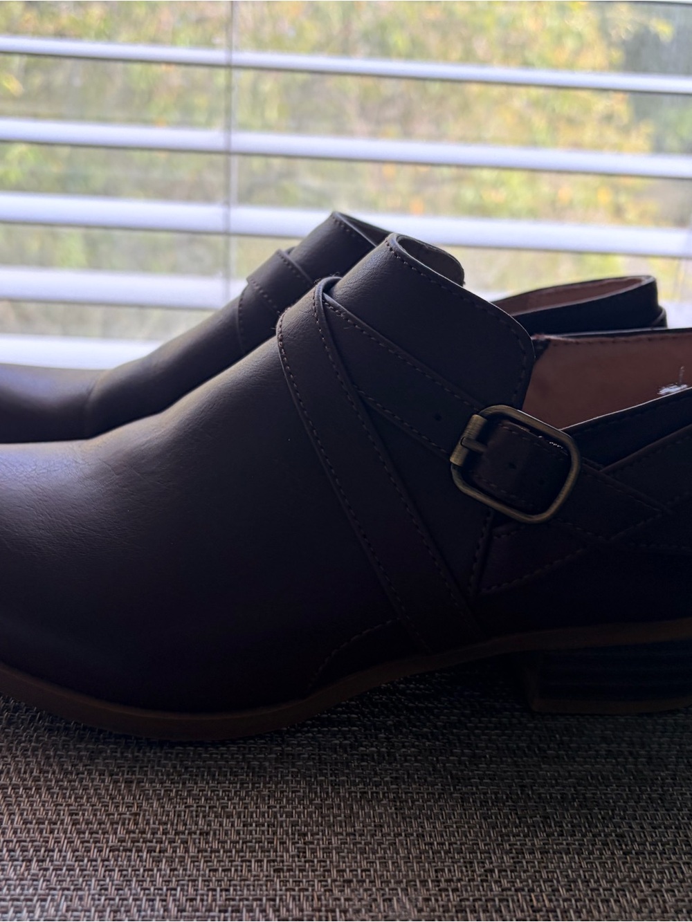 Ladies Dark Brown Leather Booties